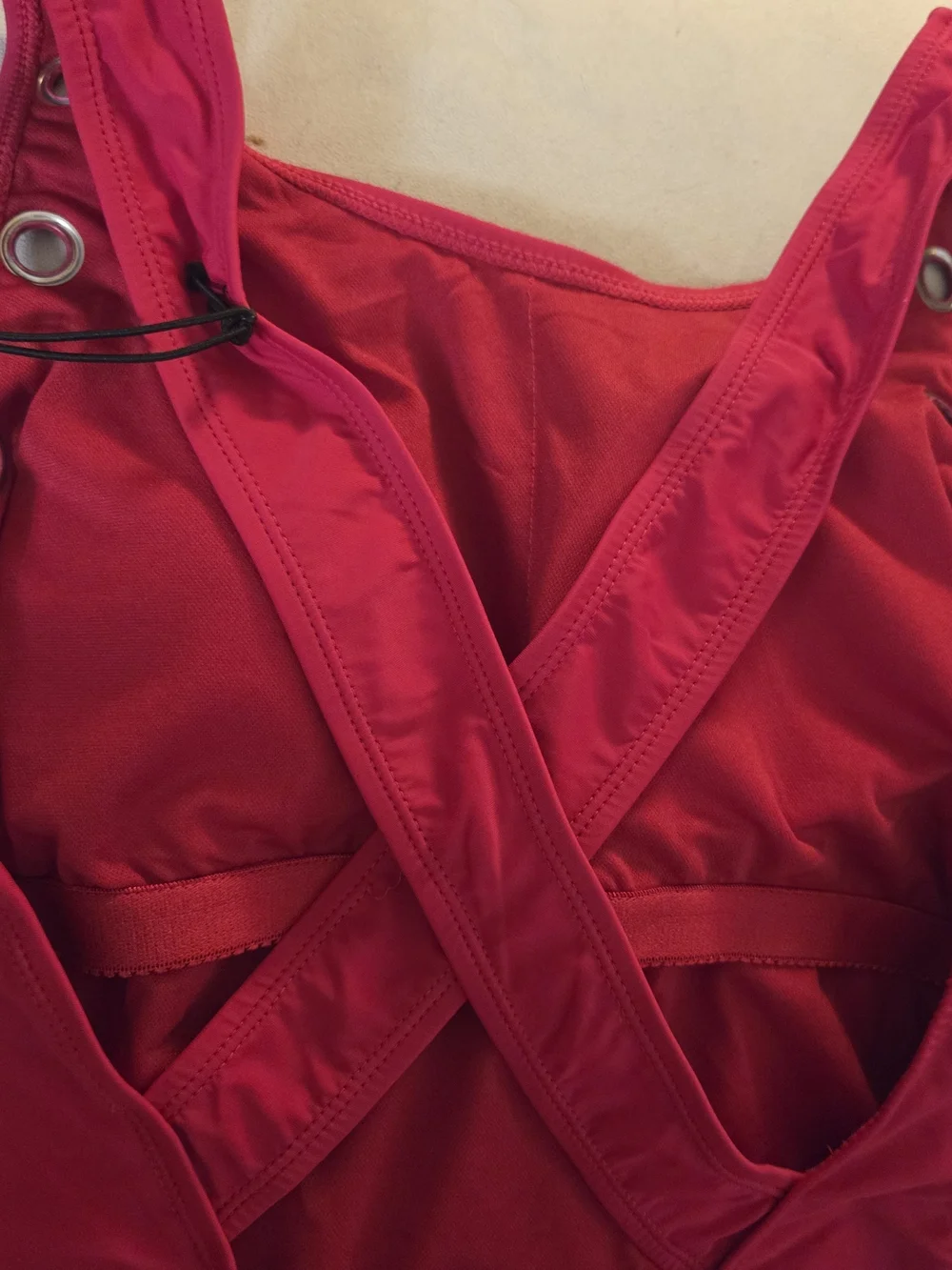 Juicy Couture Bright Pink Crossback One-Piece Swimsuit NWT